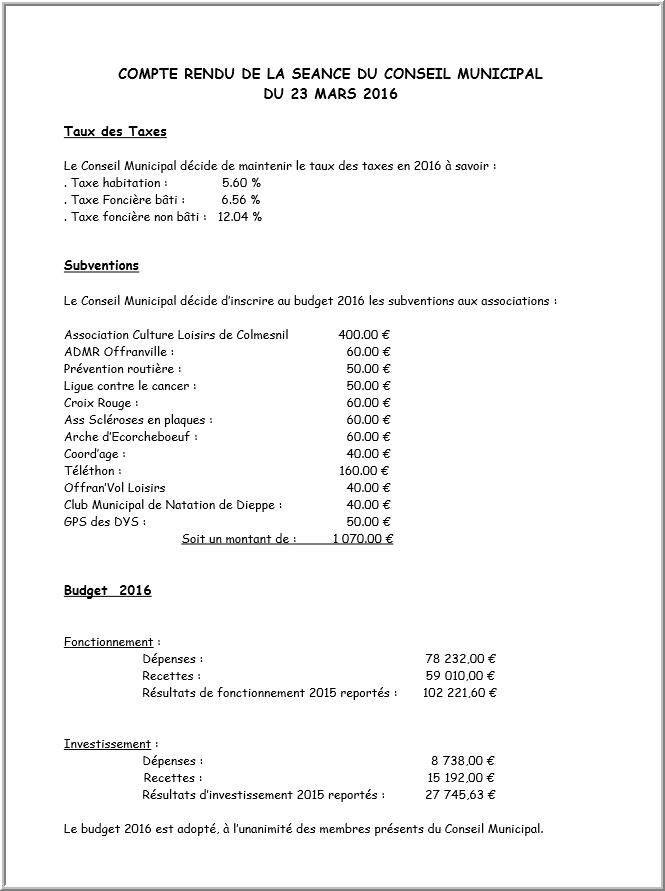 Budget 2016